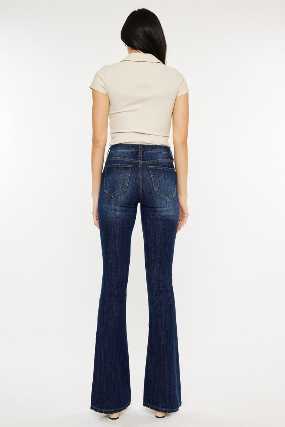 Ruthie Mid-Rise Slim Flare Jeans | Kancan