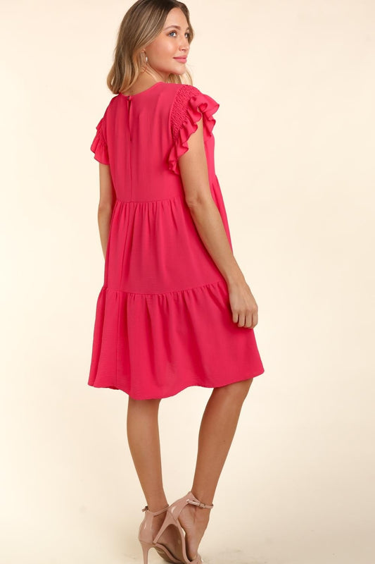 Anya Smocking Ruffle Dress