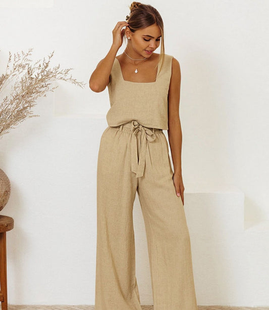 Arleth Sleeveless Top & Pants Set | Multiple Colors