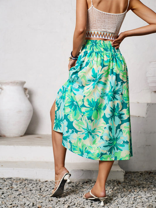 Palm Lover Midi Skirt
