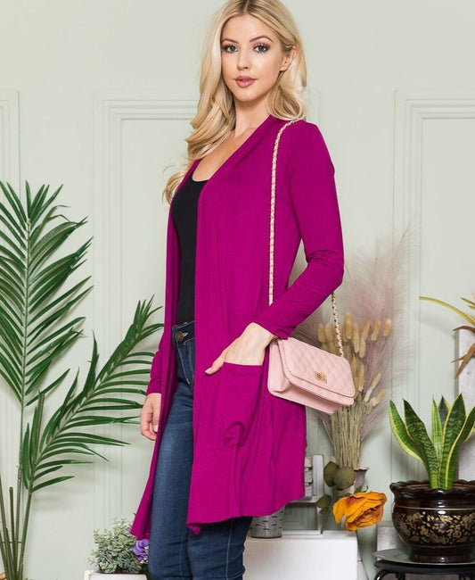 Samara Open Front Cardigan