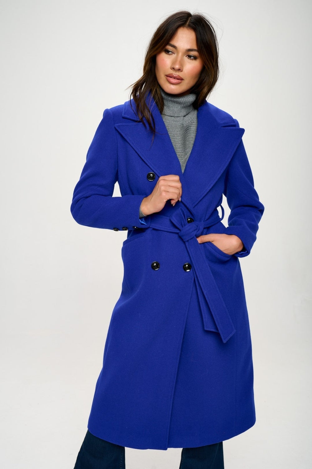 Eleanor Double-Breasted Longline Coat