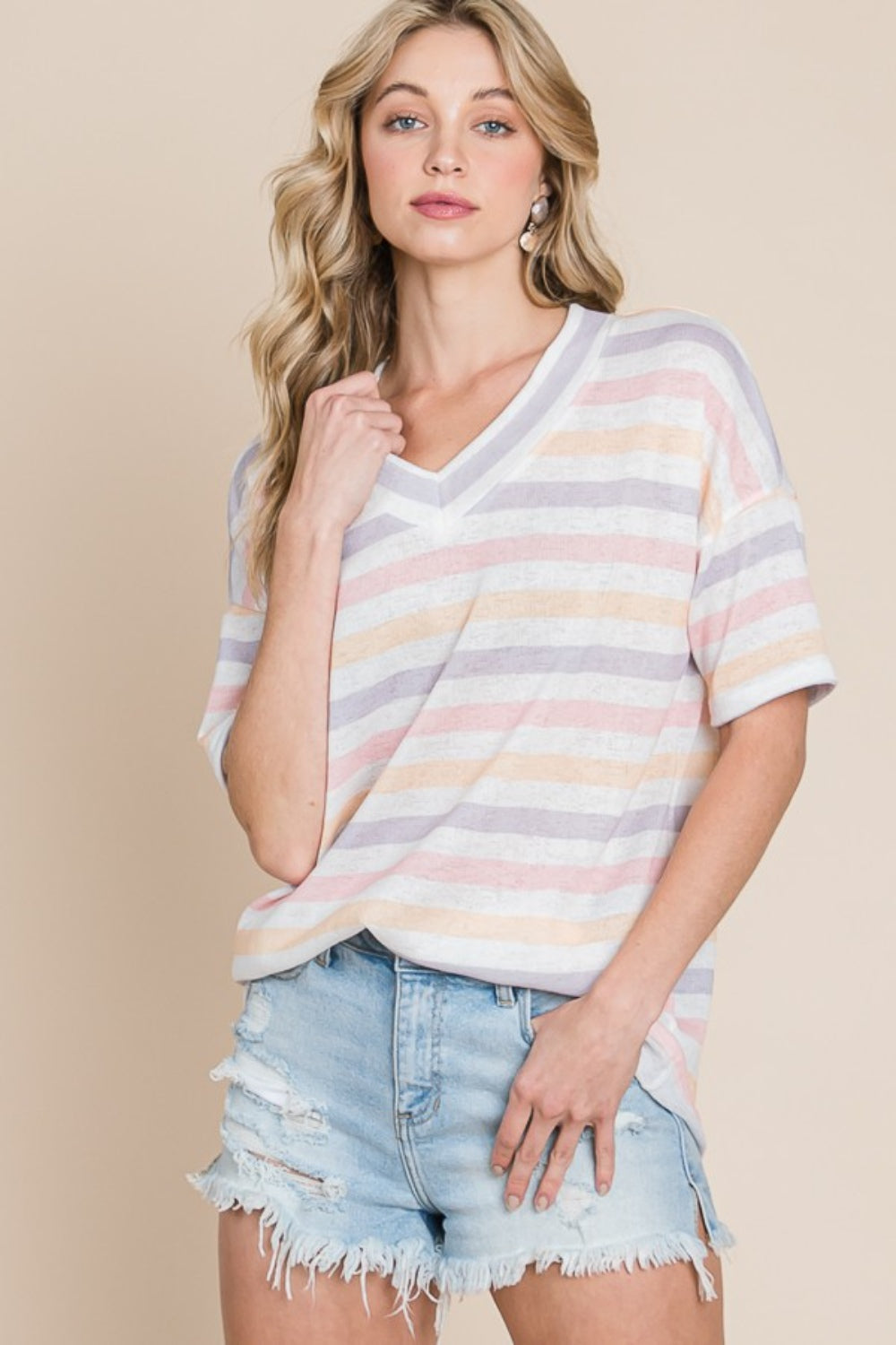 Pastel Striped Top