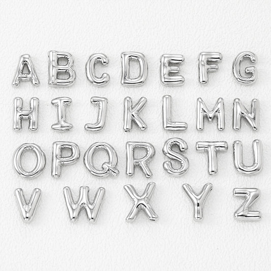 Bubble Letter Pendant Necklace