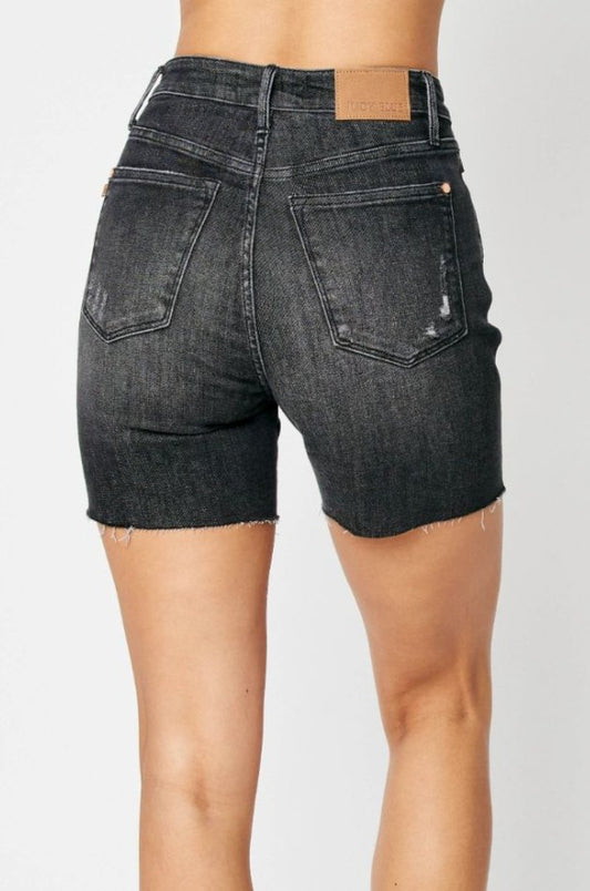 Malia High-Waist Tummy Control Denim Shorts | Judy Blue