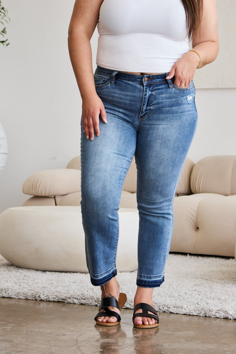 Oaklee Cropped Bootcut Jeans | Judy Blue