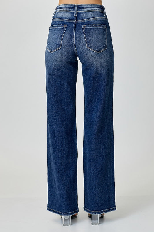 Layla Mid-Rise Straight Jeans | Risen