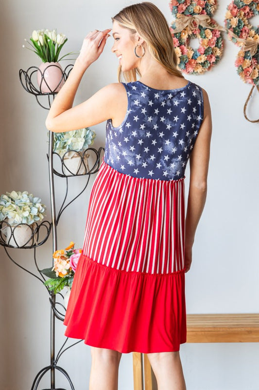 U.S. Flag Tank Dress