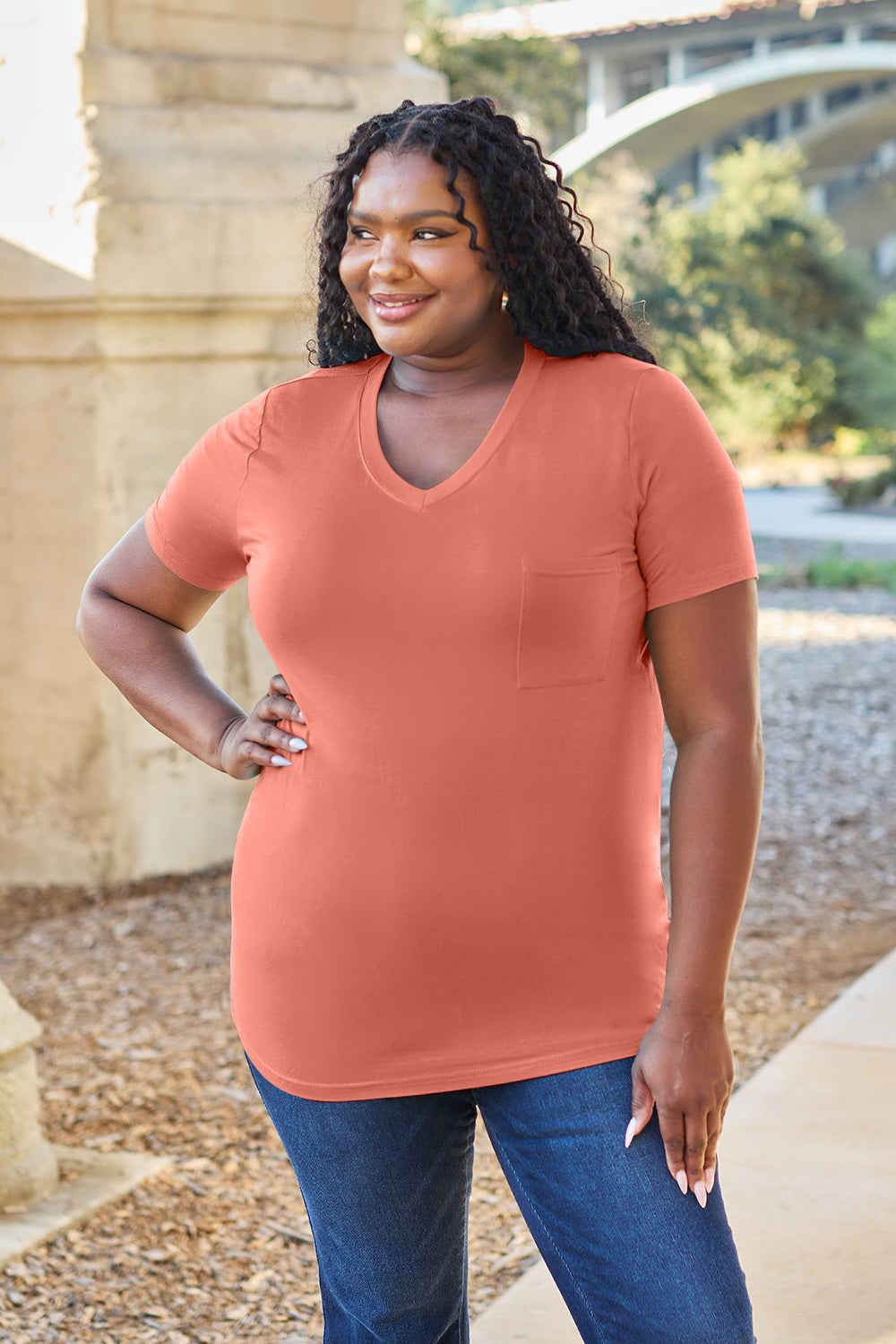 Bamboo V-Neck Top | Multiple Colors