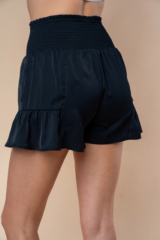 Alivia High-Waisted Smocked Shorts