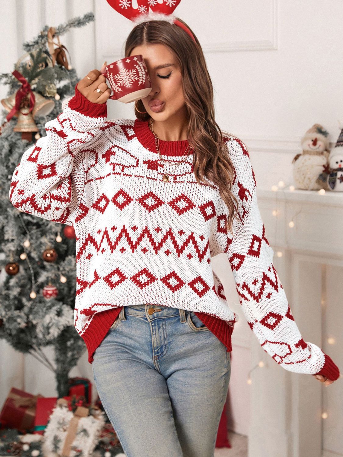 Vera Geometric Sweater