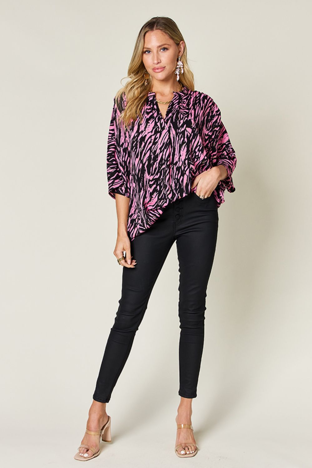 Kassidy Three-Quarter Sleeve Blouse