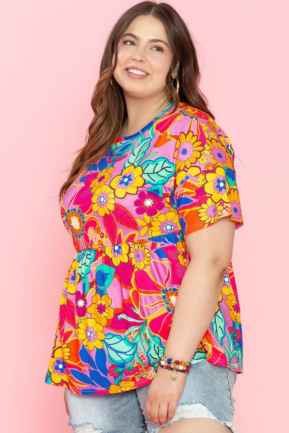 Jayla Floral Top | Curvy