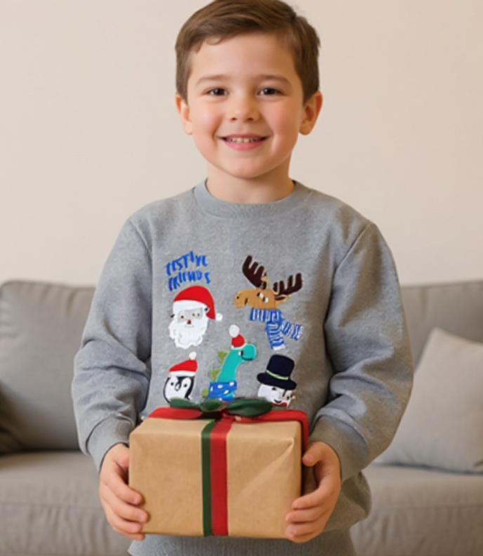 A Boy's Christmas Sweatshirt | Kid's