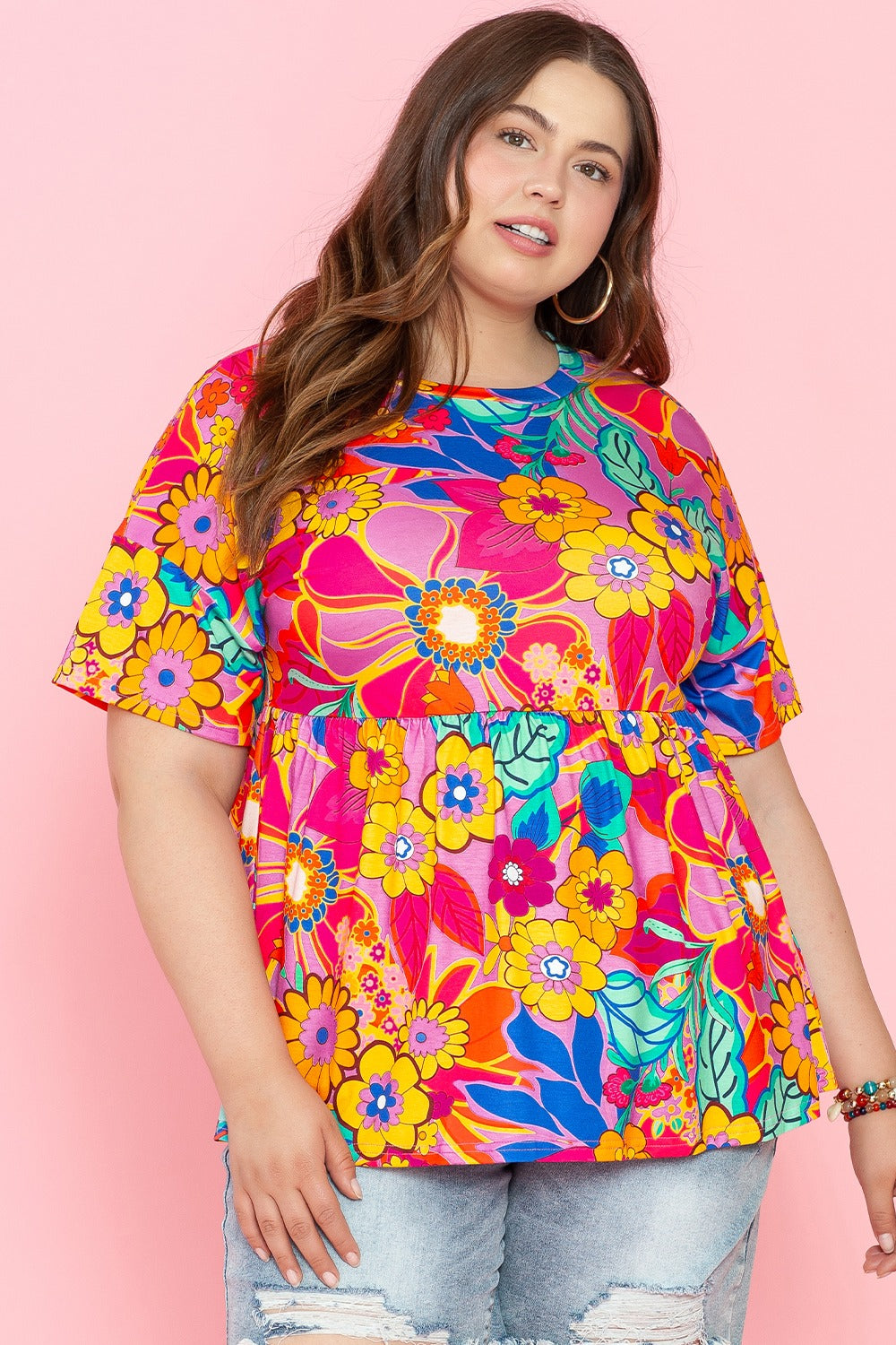 Jayla Floral Top | Curvy