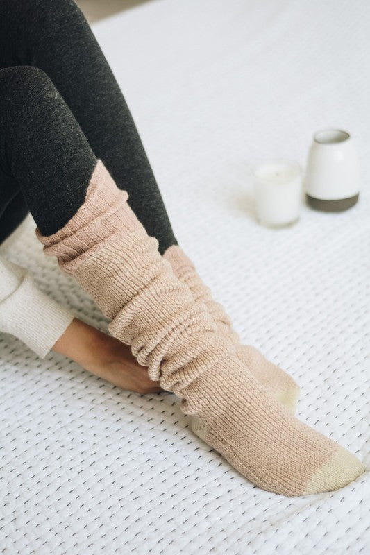 Azalea Knitted Lounge Socks | Multiple Colors