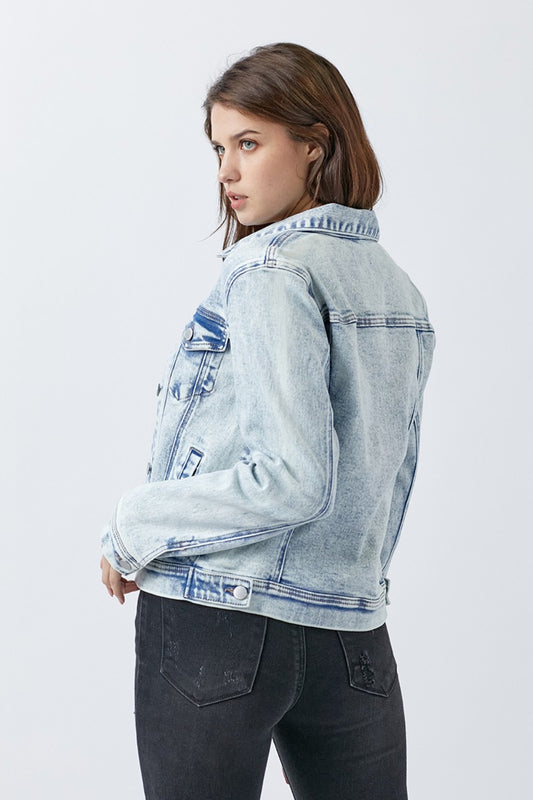 Meadow Washed Denim Jacket | Risen