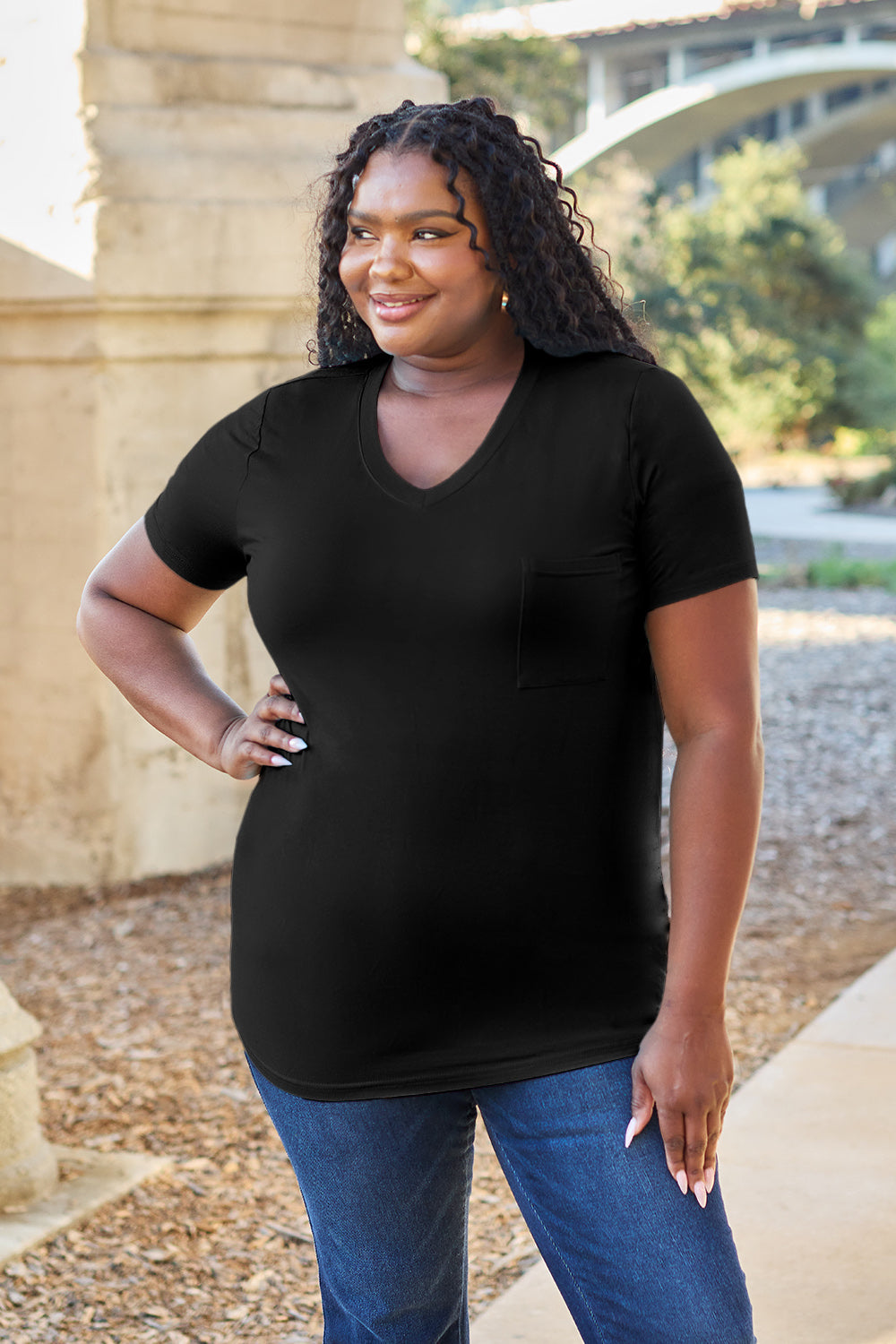 Bamboo V-Neck Top | Multiple Colors