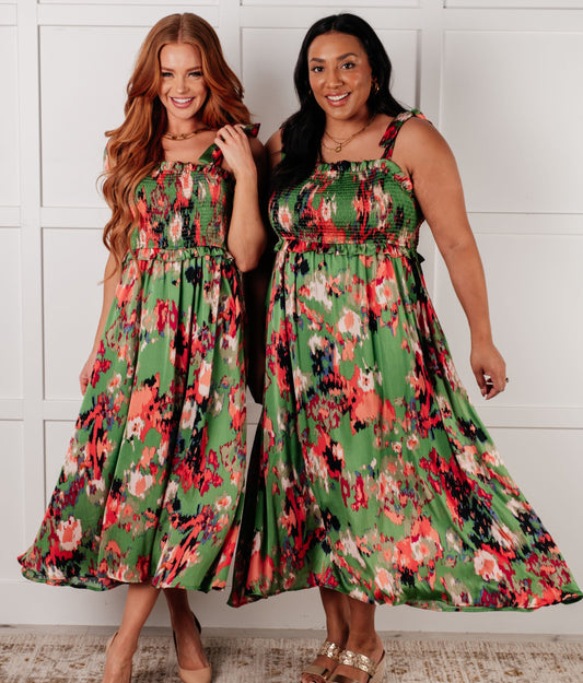 A Little While Longer Dress | Green