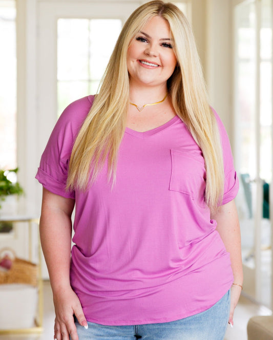 Absolute Favorite V-Neck Top | Orchid
