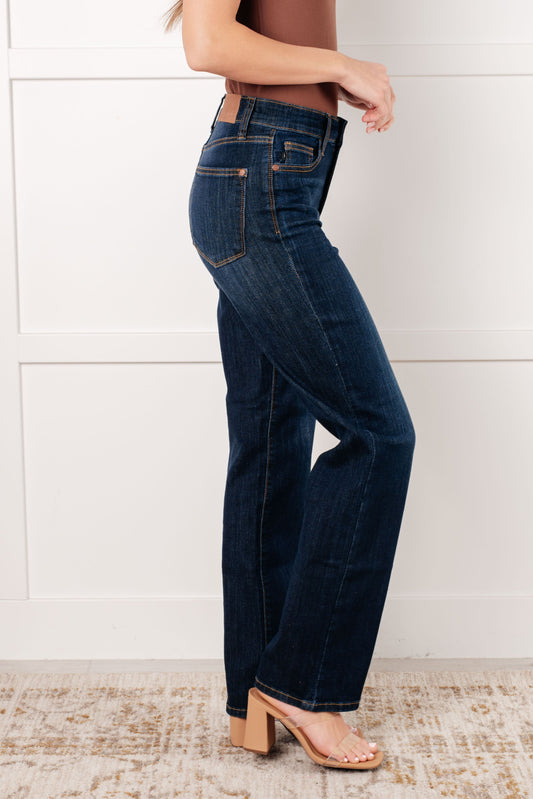 Alaina High-Rise Classic Straight Jeans | Judy Blue