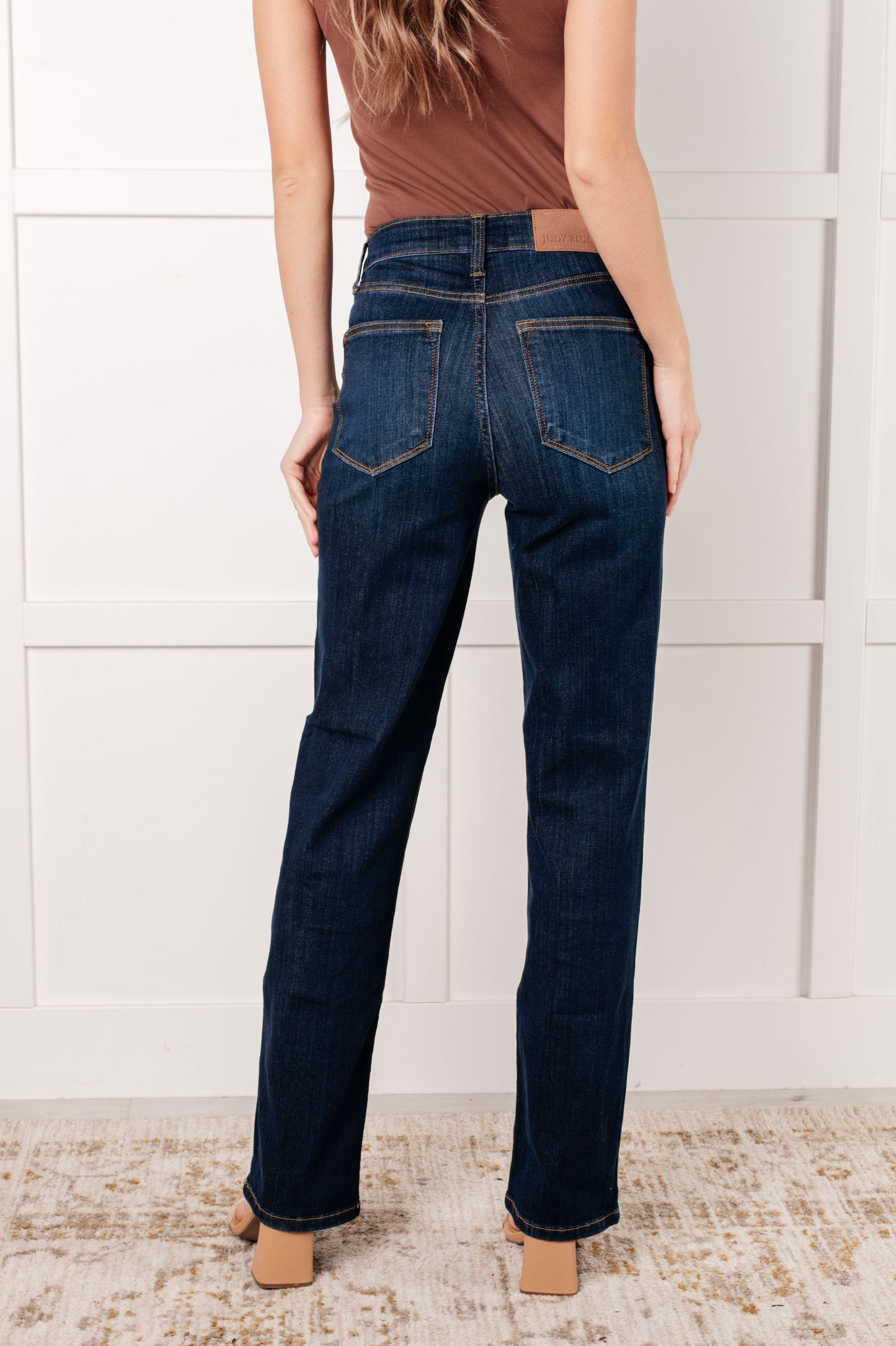 Alaina High-Rise Classic Straight Jeans | Judy Blue