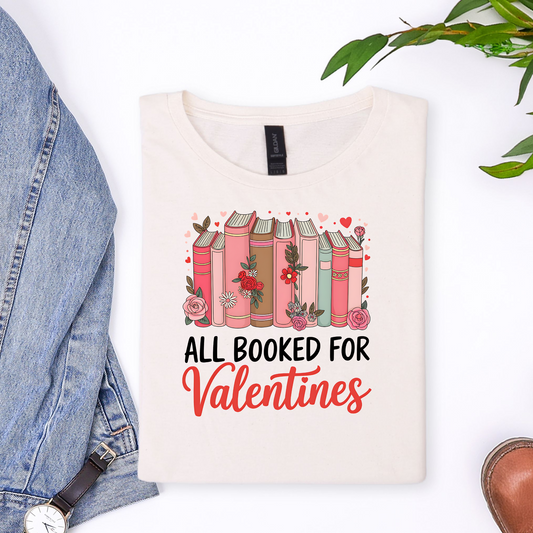 All Booked For Valentines Day Graphic Tee