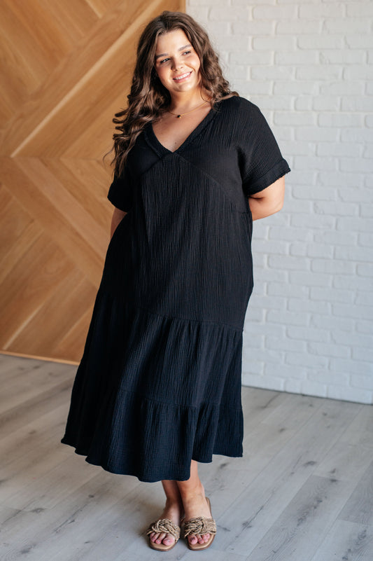 Always Learning Dolman Sleeve Dress | Black