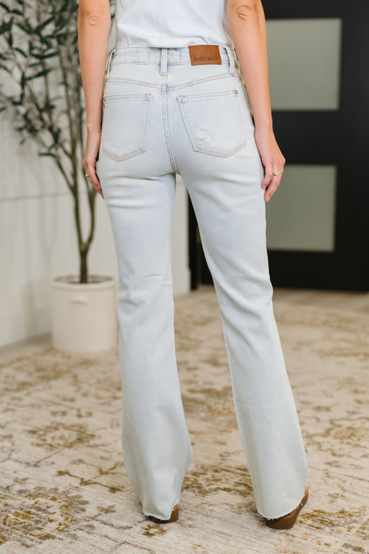 Alyse Mid-Rise Destroyed Bootcut Jeans | Judy Blue