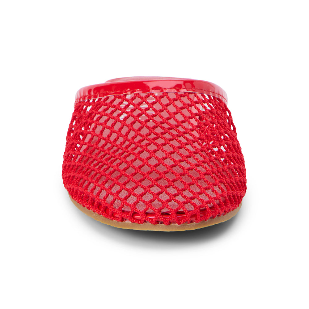 Brooklyn Flat Mules | Red