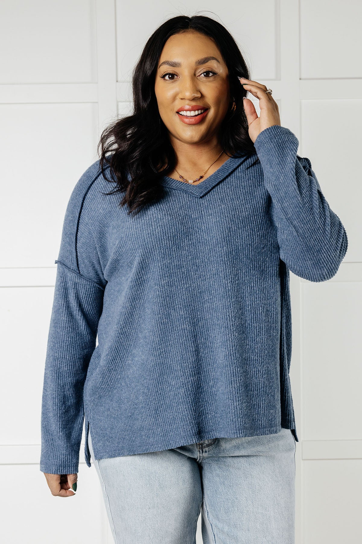 Basically Freezing Top | Dusty Blue