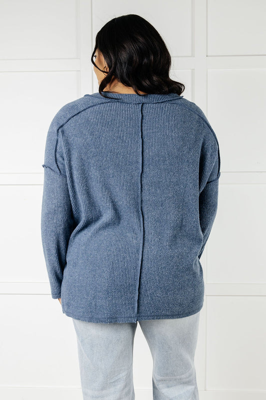 Basically Freezing Top | Dusty Blue