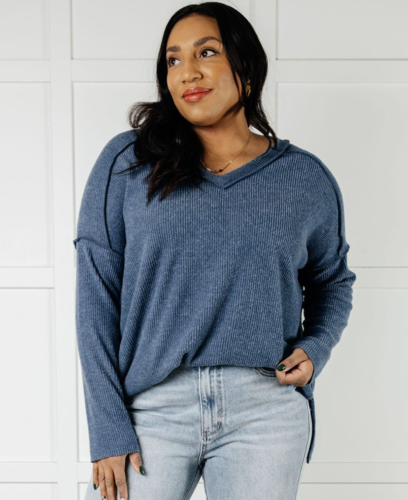 Basically Freezing Top | Dusty Blue