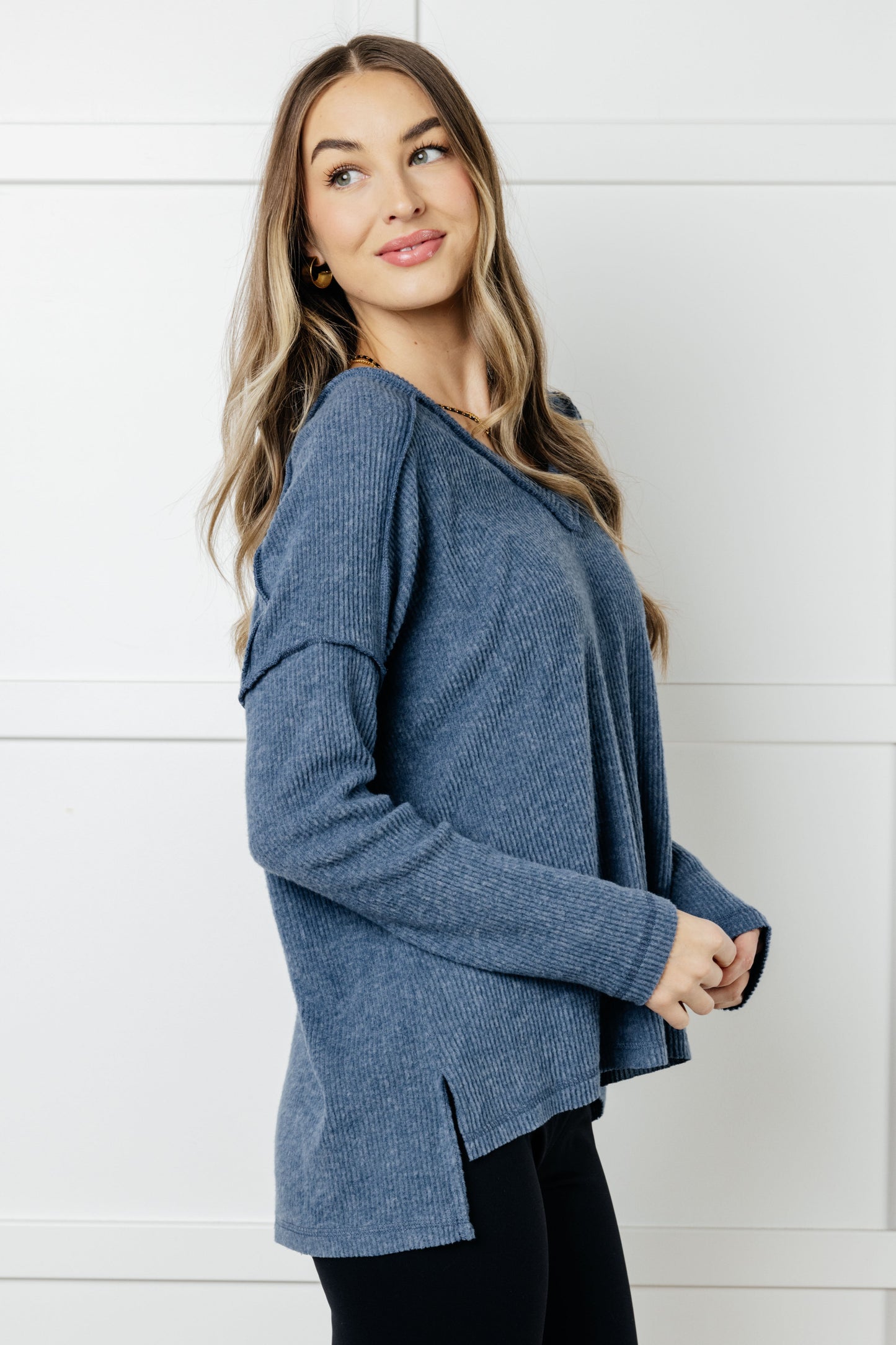 Basically Freezing Top | Dusty Blue