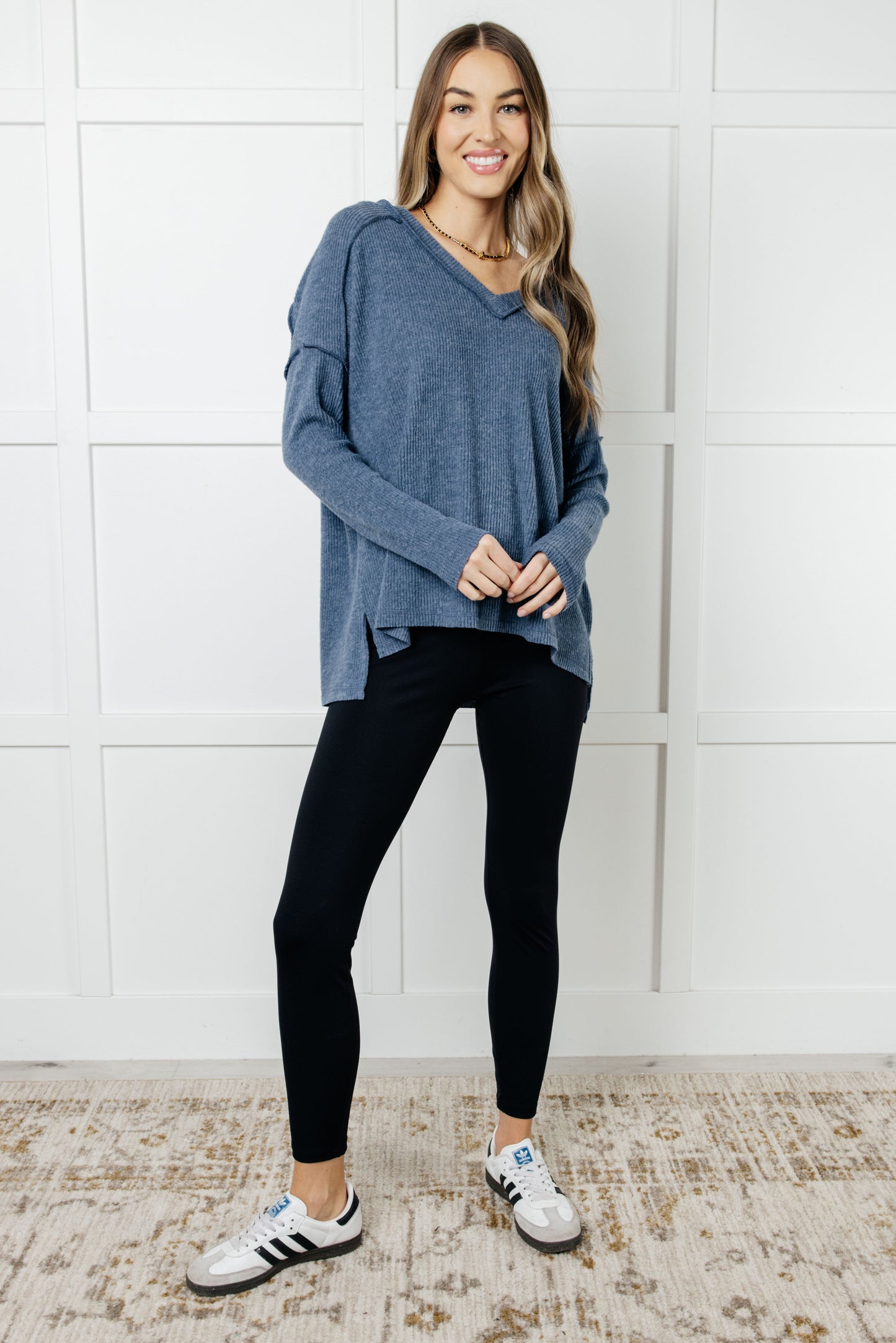 Basically Freezing Top | Dusty Blue