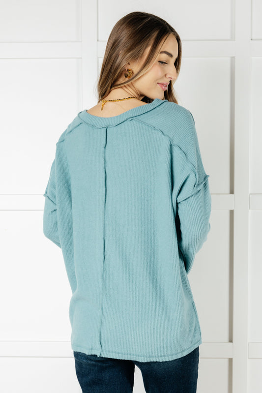 Basically Freezing Top | Dusty Teal