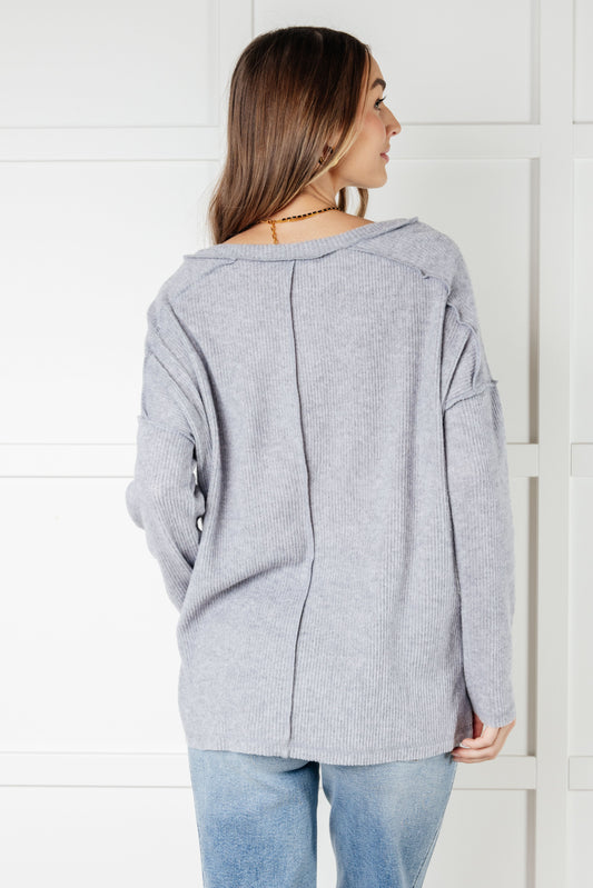 Basically Freezing Top | Heather Grey