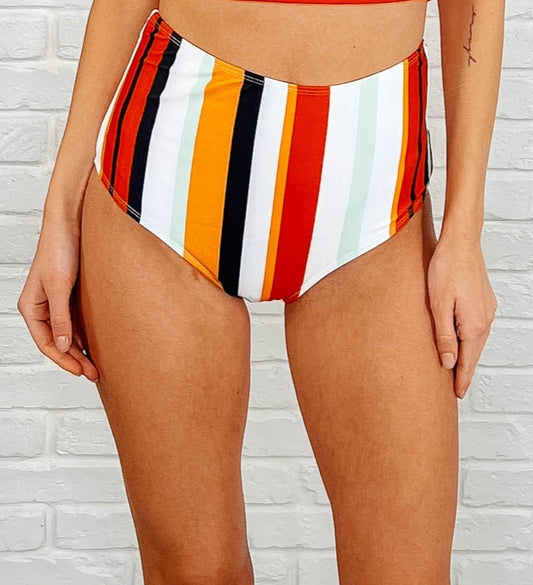 Bermuda Stripe Bottoms | Red