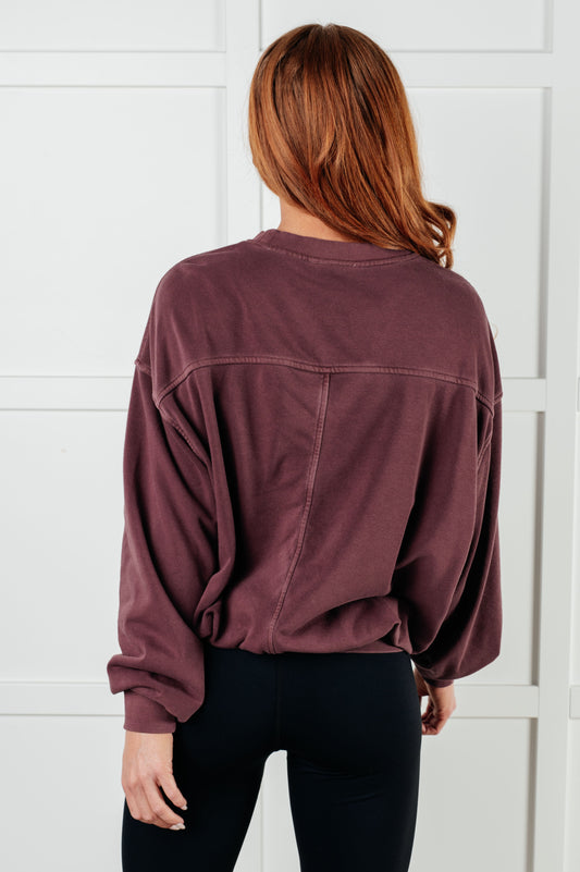 Beyond the Basics Pullover | Eggplant