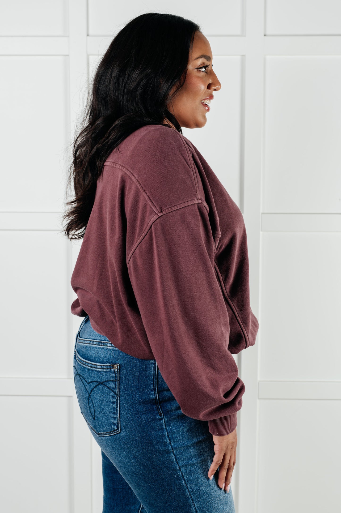 Beyond the Basics Pullover | Eggplant