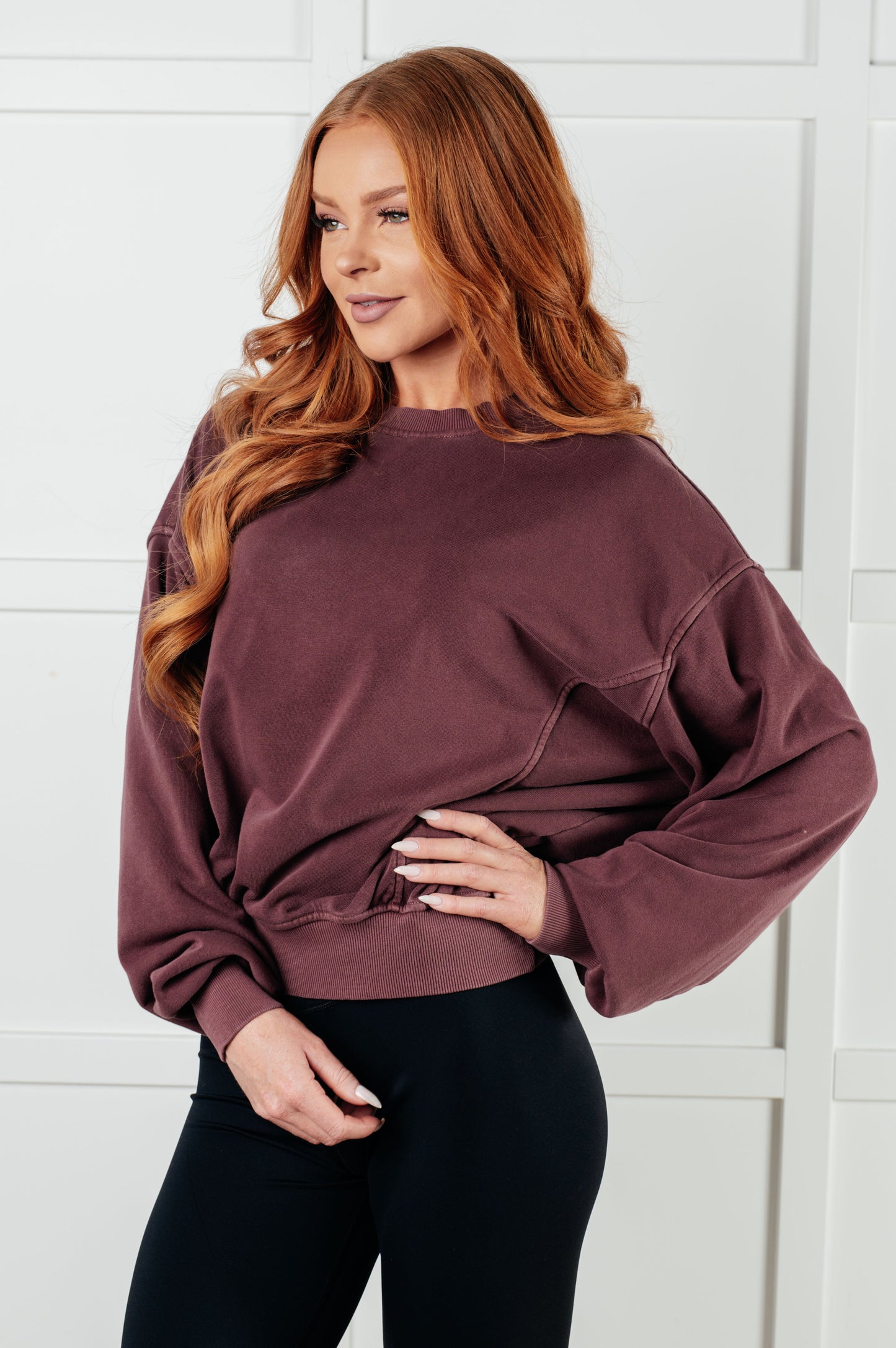 Beyond the Basics Pullover | Eggplant