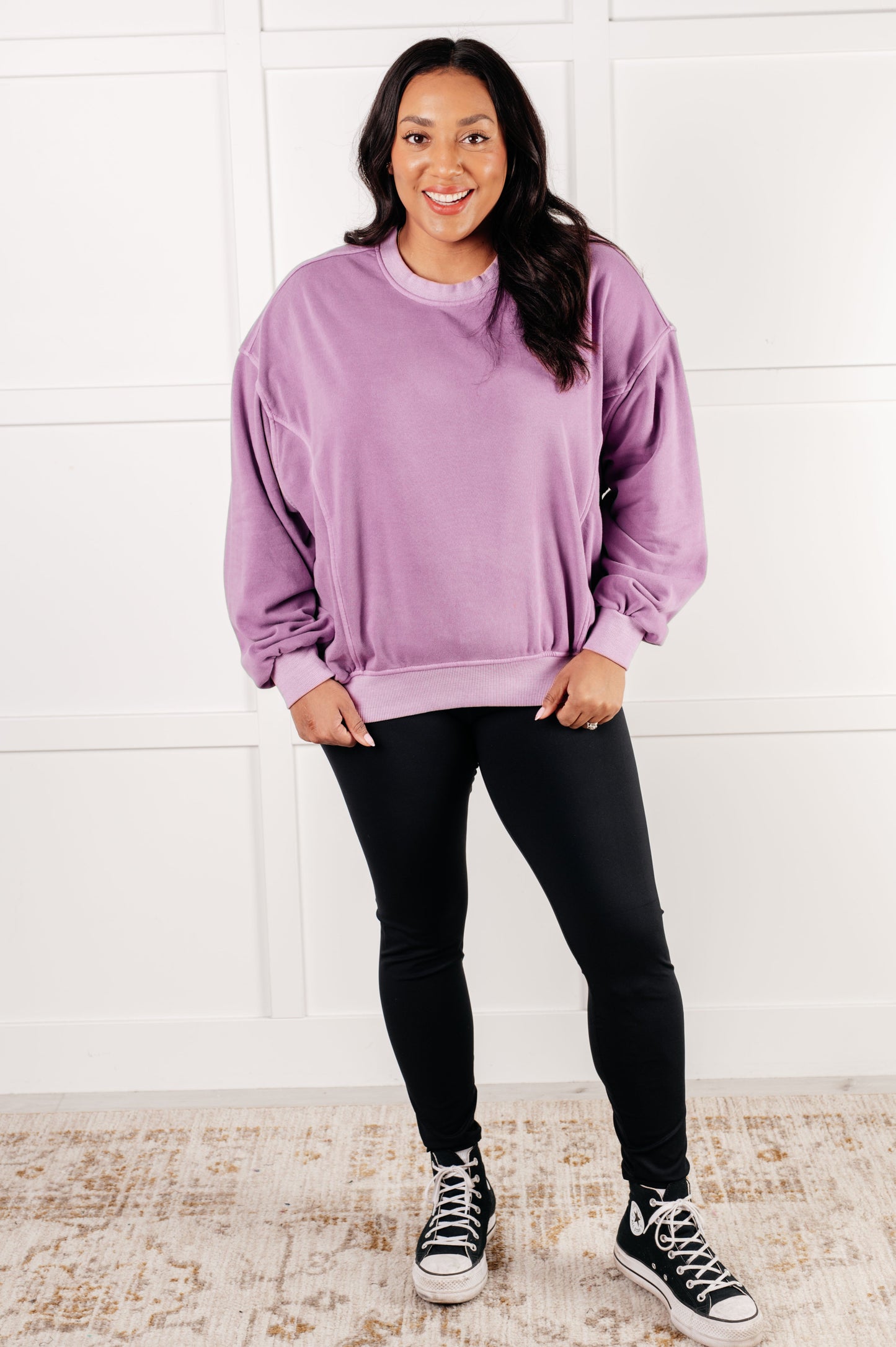 Beyond the Basics Pullover | Violet