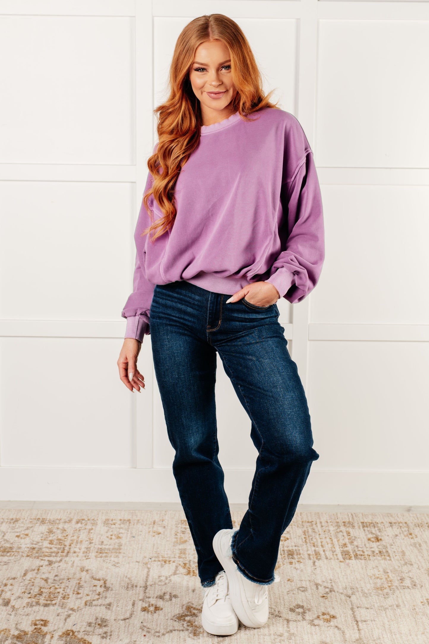 Beyond the Basics Pullover | Violet