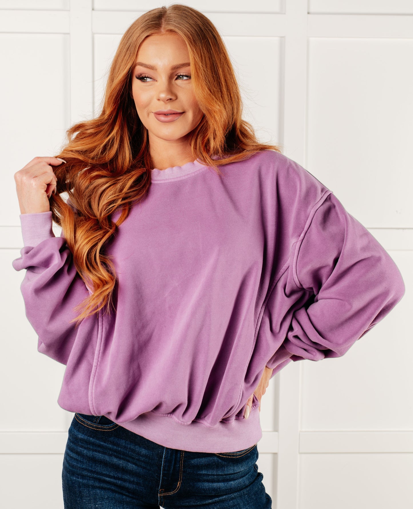 Beyond the Basics Pullover | Violet