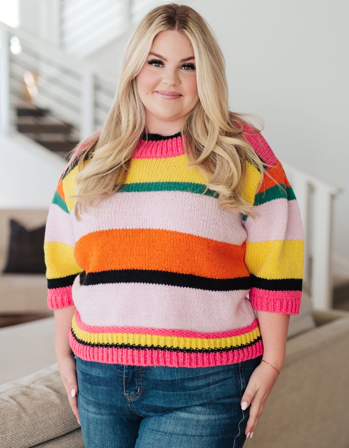 Bright Side Striped Sweater