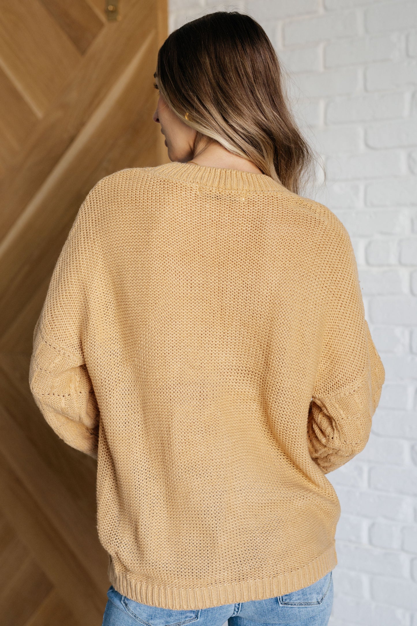 Bubbly Personality Sweater | Wheat