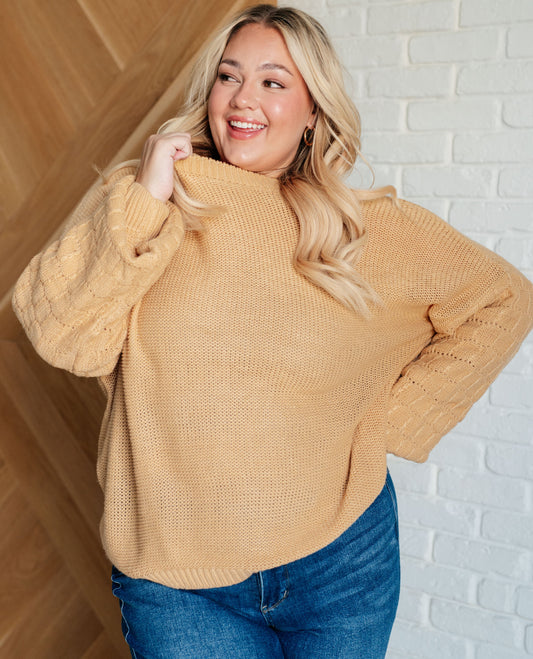 Bubbly Personality Sweater | Wheat