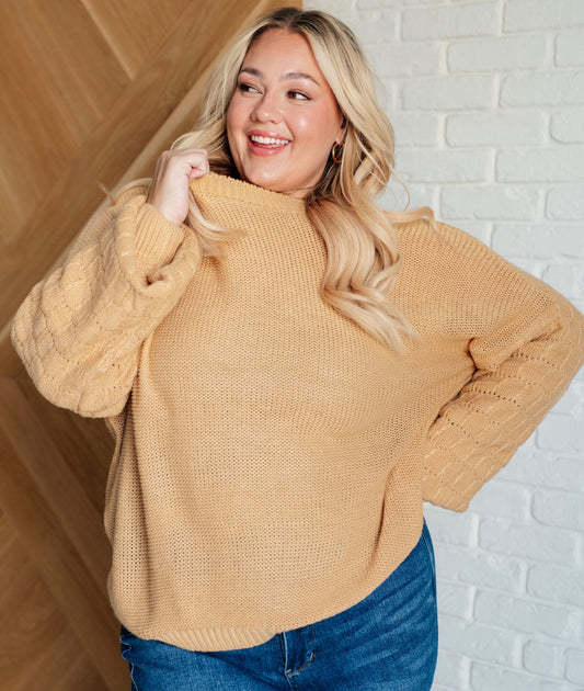 Bubbly Personality Sweater | Wheat