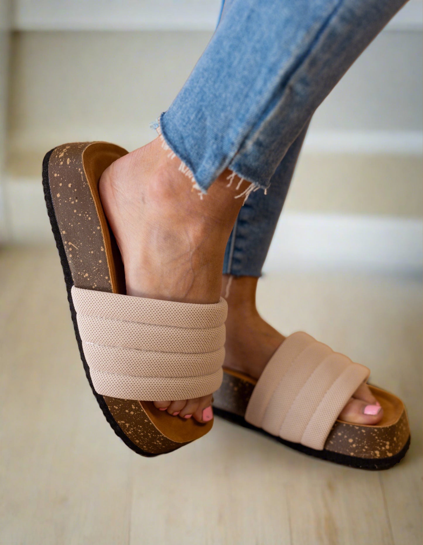 Chloe Chunky Slides | Beige