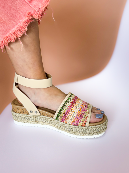 Reba Sandals | Pink Multi